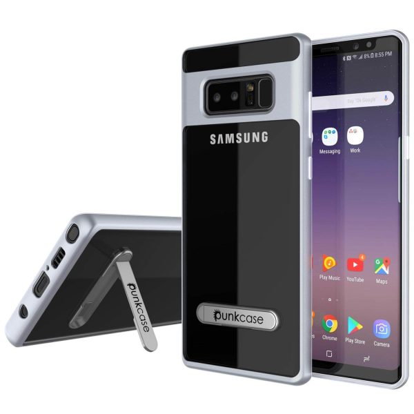 Galaxy Note 8 Lucid 3.0 Screen Protector W  Anti-Shock Case [Silver] Cheap