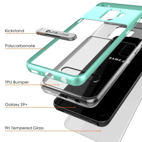 Galaxy S9+ Plus Case Punkcase Lucid 3.0 Series [Slim Fit] Teal Armor Cover Discount - Image 2