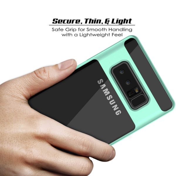 Galaxy Note 8 Lucid 3.0 Screen Protector W  Anti-Shock Case [Teal] on Sale - Image 2