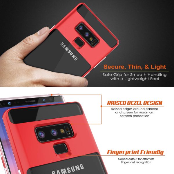 Galaxy Note 9 Lucid 3.0 PunkCase Armor Cover w Integrated Kickstand and Screen Protector [Red] Online - Image 5