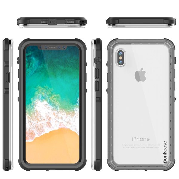 iPhone XS Max Case, PUNKCase [CRYSTAL SERIES] Protective IP68 Certified Cover [BLACK] For Discount - Image 3