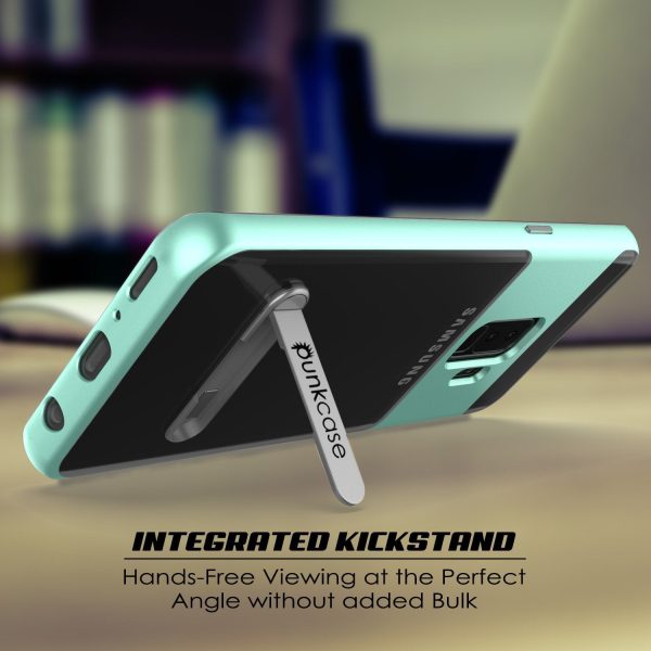 Galaxy S9+ Plus Case Punkcase Lucid 3.0 Series [Slim Fit] Teal Armor Cover Discount - Image 5