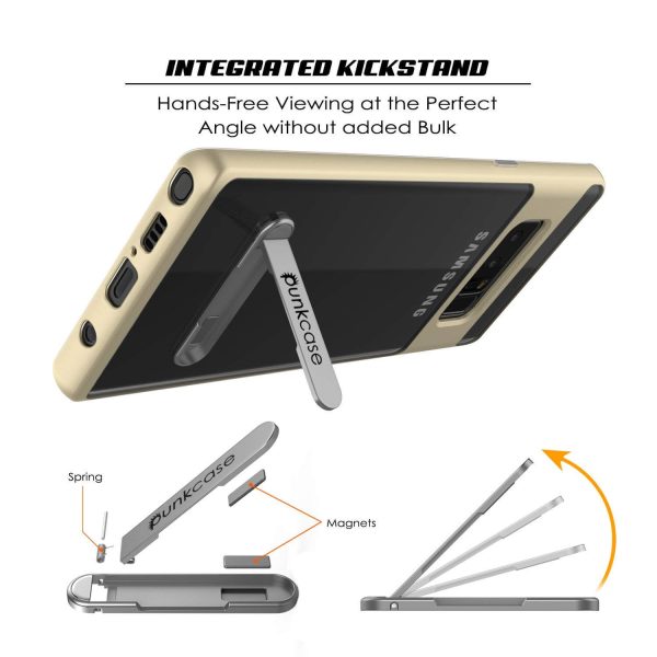 Galaxy Note 8 Lucid 3.0 Screen Protector W  Anti-Shock Case [Gold] For Cheap - Image 3