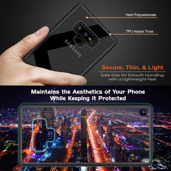 Galaxy Note 9 Punkcase Lucid-2.0 Series Slim Fit Armor Black Case Cover Fashion - Image 4