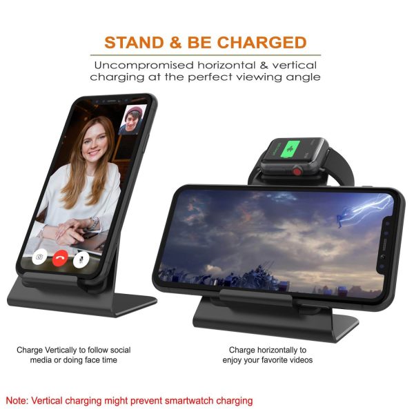 Punkcase Phone and Watch Charging Station [Black] Discount - Image 4