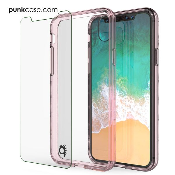iPhone X Case, PUNKcase [LUCID 2.0 Series] [Slim Fit] Armor Cover W Integrated Anti-Shock System [Crystal Pink] Online Sale - Image 5