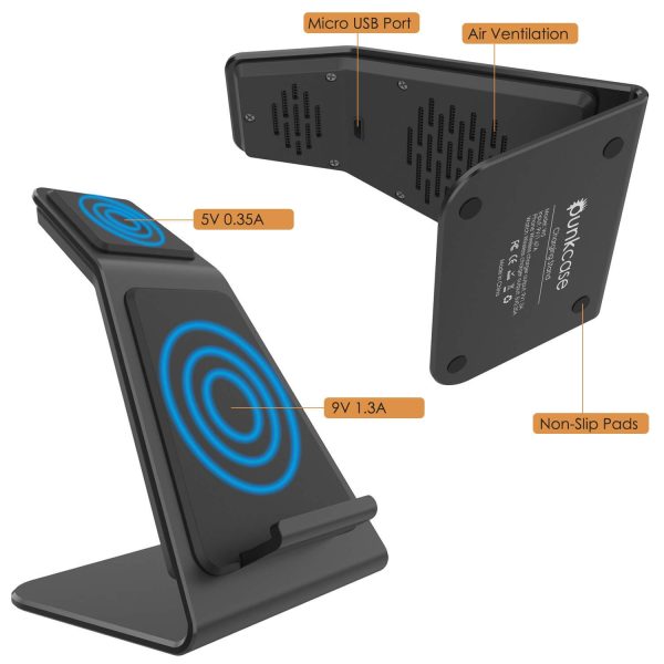 Punkcase Phone and Watch Charging Station [Black] Discount - Image 5