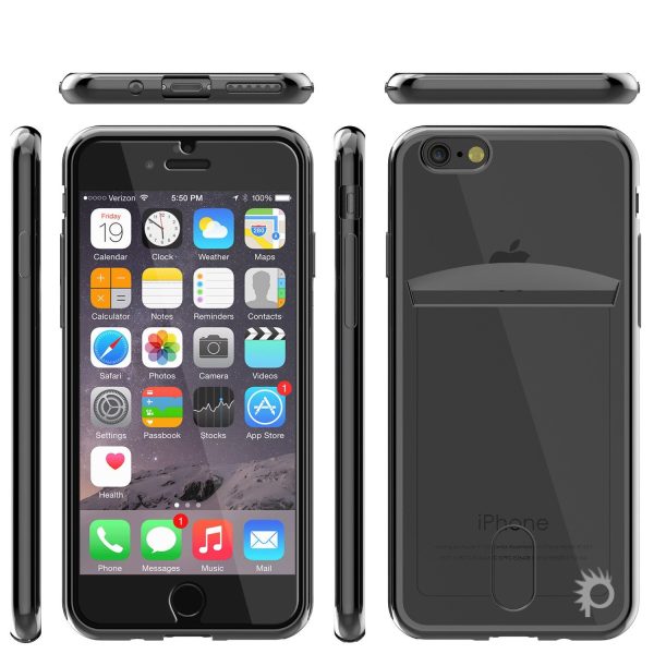 iPhone 8+ Plus Case, PUNKCASE® LUCID Black Series | Card Slot | SHIELD Screen Protector | Ultra fit Online - Image 3