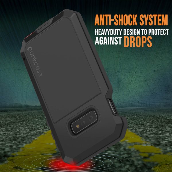 Galaxy S10e Metal Case, Heavy Duty Military Grade Rugged Armor Cover [Black] Cheap - Image 5