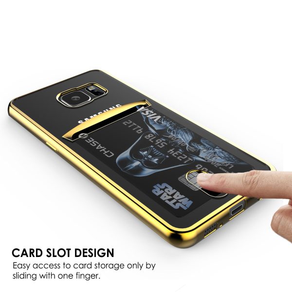 Galaxy S6 EDGE Case, PUNKCASE® LUCID Gold Series | Card Slot | SHIELD Screen Protector | Ultra fit Online now - Image 4