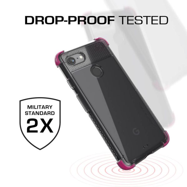 Google Pixel 3 Case,Ghostek Covert 2 TPU Bumper Frame [Shockproof] | Pink Online - Image 5