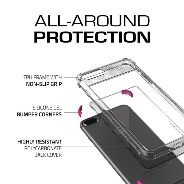 iPhone 7+ Plus Case, Ghostek Covert 2 Series for iPhone 7+ Plus Protective Case [ Pink] Fashion - Image 4
