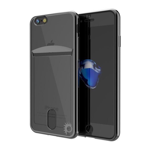 iPhone 8+ Plus Case, PUNKCASE® LUCID Black Series | Card Slot | SHIELD Screen Protector | Ultra fit Online