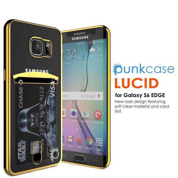 Galaxy S6 EDGE Case, PUNKCASE® LUCID Gold Series | Card Slot | SHIELD Screen Protector | Ultra fit Online now - Image 5