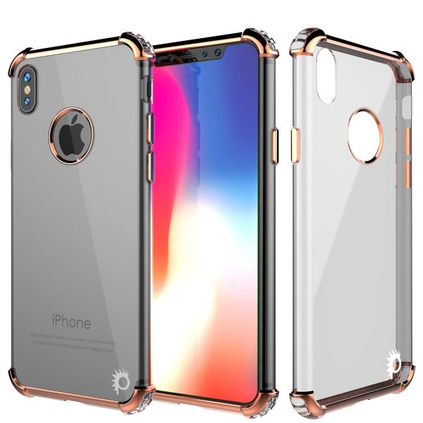 iPhone X Case, Punkcase BLAZE RoseGold Series Protective Cover W  PunkShield Screen Protector Cheap