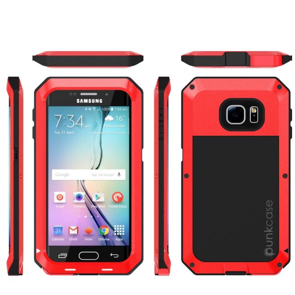Galaxy S6 EDGE  Case, PUNKcase Metallic Red Shockproof  Slim Metal Online - Image 4