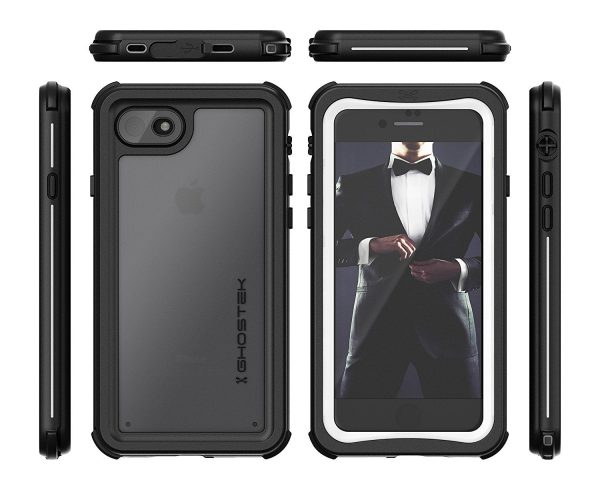iPhone  7  Waterproof Case, Ghostek Nautical Series for iPhone  7  | Slim Underwater Protection | Adventure Duty | Ultra Fit | Swimming (White) For Cheap - Image 3