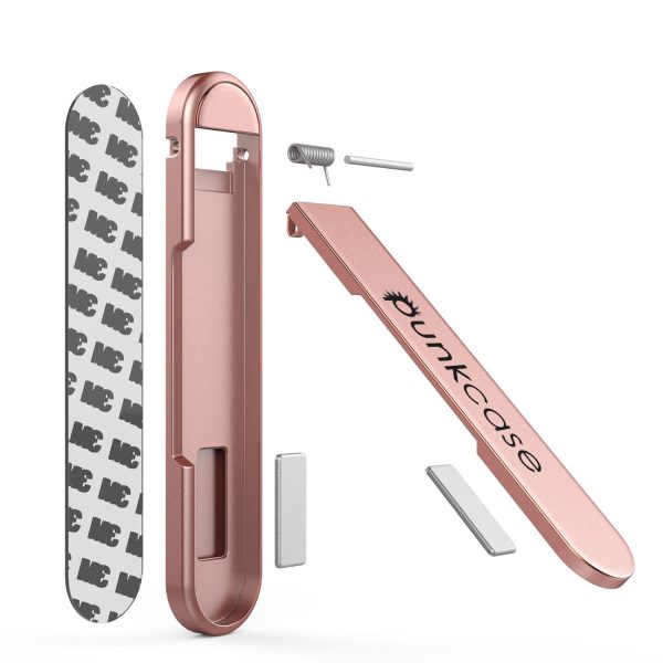 PUNKCASE FlickStick Universal Cell Phone Kickstand for all Mobile Phones & Cases with Flat Backs, One Finger Operation (Rose Gold) Hot on Sale - Image 2