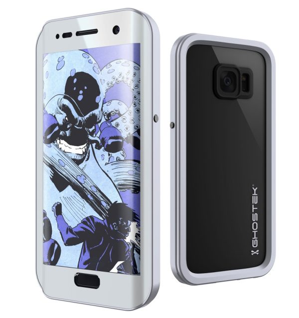 Galaxy S7 EDGE Waterproof Case, Ghostek Atomic 2.0 Silver Shock Dirt Snow Proof | Lifetime Warranty For Cheap